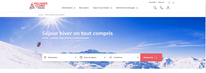 villages clubs du soleil site werbperf