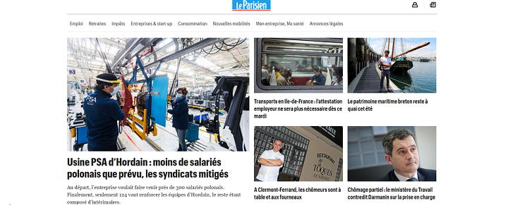 Homepage LeParisien.fr - refonte audit webperf