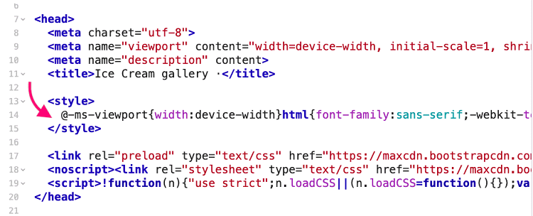 Core Web Vitals - Largest Contentful Paint : CSS inlining