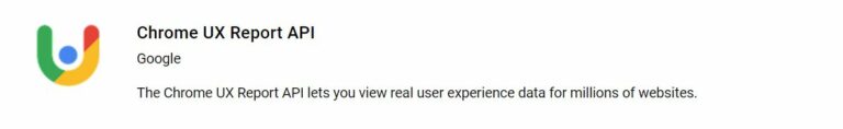 Core Web Vitals - Chrome CrUX API