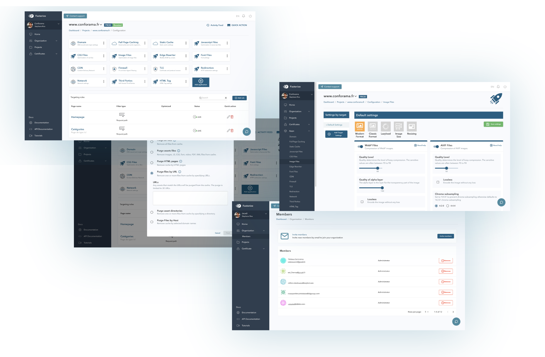 Dashboard EdgeSpeed