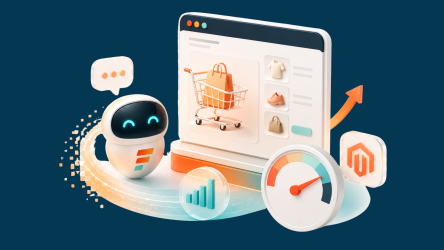 Illustration d’un site e-commerce Magento optimisé pour améliorer sa vitesse, sa visibilité SEO et ses performances.