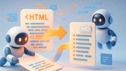 html to markdown article